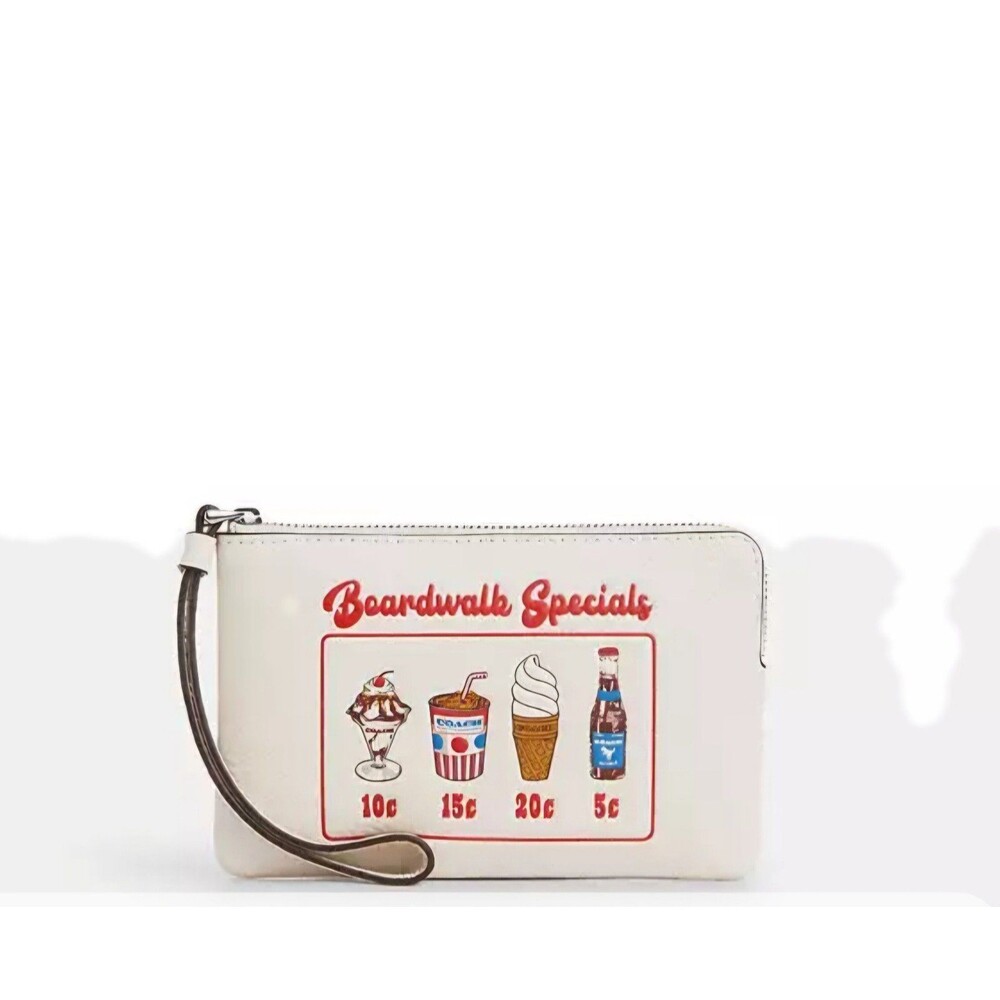 Coach Boardwalk Corner Zip Wristlet NWT